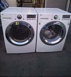Lg frontload washer and dryer set  we install