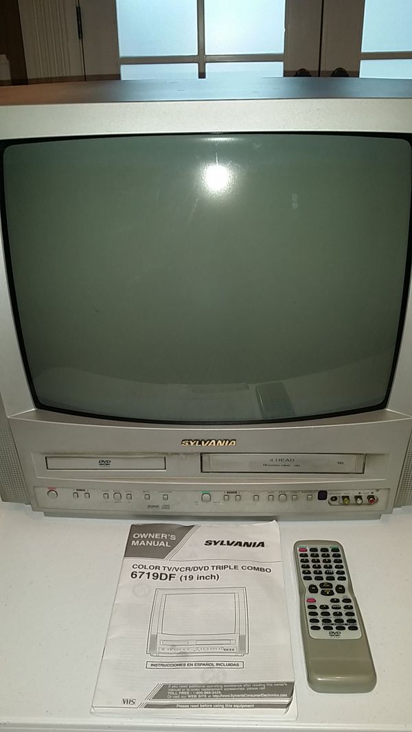 Sylvania Colr Tv Vcr Dvd Triple Combo For Sale In Raleigh Nc Offerup