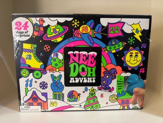 2026 NeeDoh Advent Calendar Squishmas 24 Days Christmas Fidget Toy Gift Set
