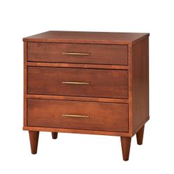 Brand New MCM 3 Drawer Nightstand - Retails $215+