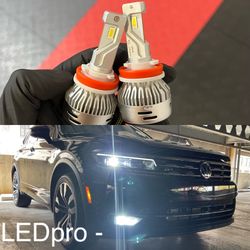 LED Headlight Bulbs 6000K White Headlamp Foglight Low High Beam Replacement Bulbs Conversion Kit 2 Year Warranty/ Luces Led Faro 2 Anos De Garantia 