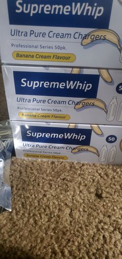 Supreme Whip Cream Chargers Banana Flavor 3x50pk