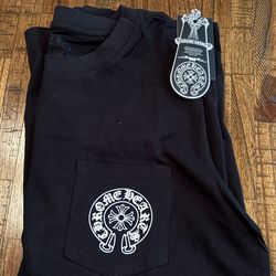 Black chrome heart long sleeve
