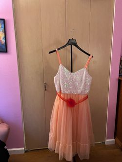 Recreated Barbie peaches and cream dress