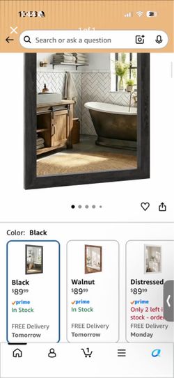 Full length floor mirror