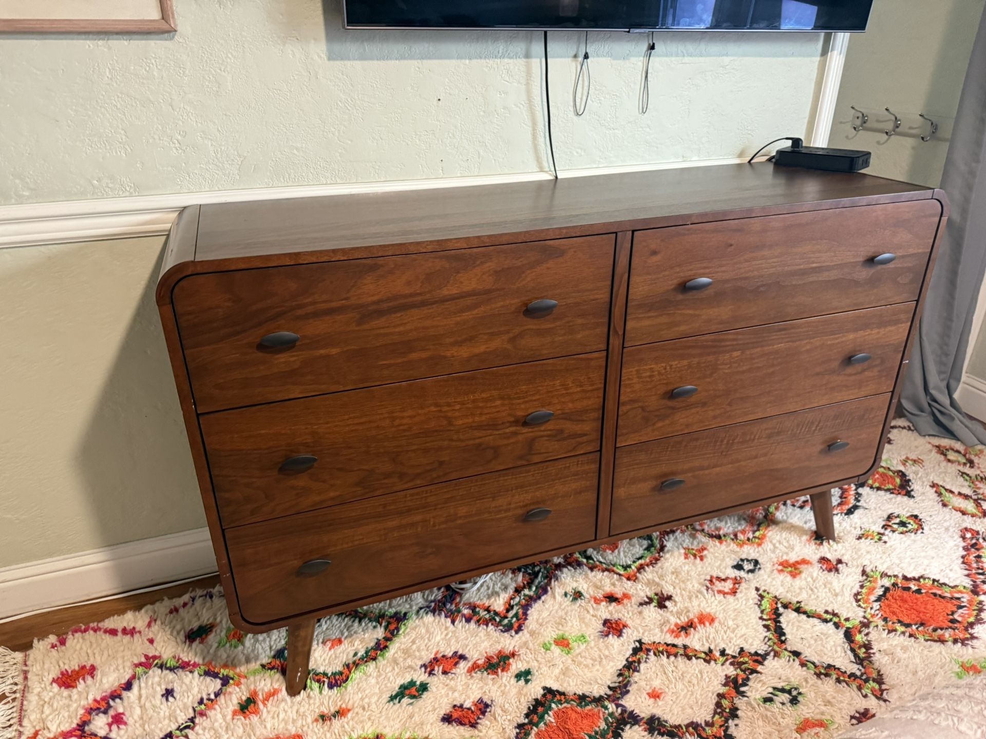 New Solid Walnut / Walnut Veneer. 61 X 17D X 36H. Free Delivery!