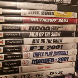 Playstation 2/Sports GAMES/Any 2 For $7