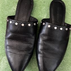 Bernardo studded flats bullet shoes black flats 