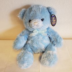 Blue Teddy Bear 9" tall