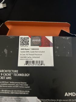 AMD Ryzen 7 9850X3D CPU (Brand New, Factory Sealed)