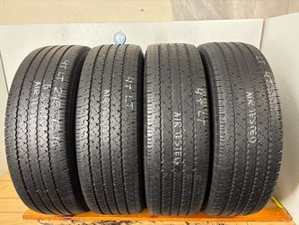 Set 4 tires LT 245 75 16 Bridgestone vsteel rib265 no repairs