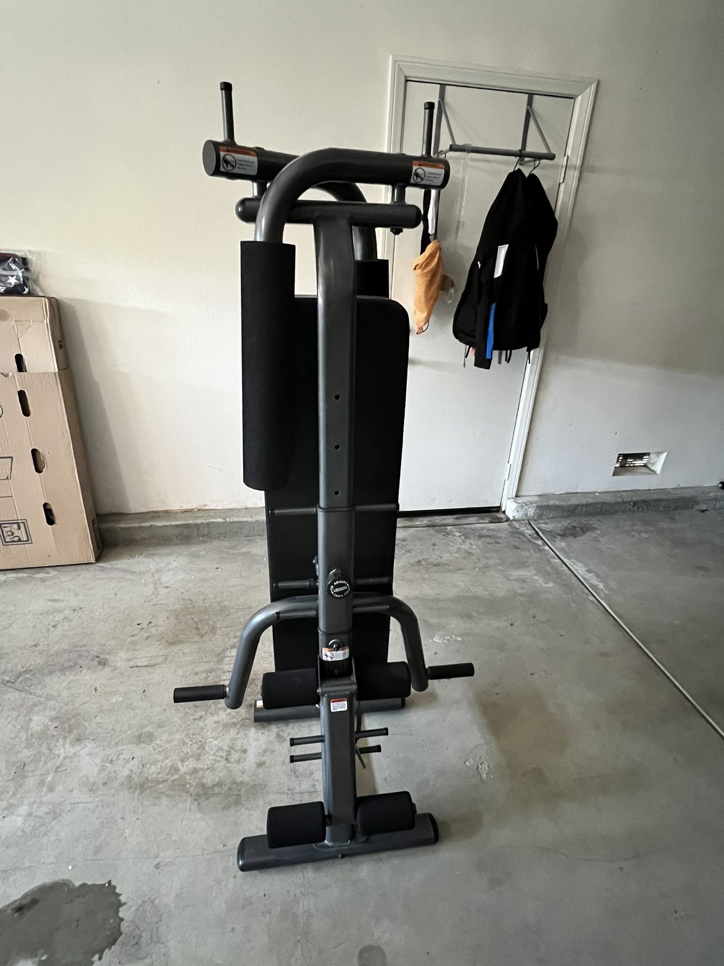 Home Gym System with Resistance Bands- SpaceSaver-Folds