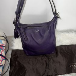 Coach Hobo Handbag Original Purple 