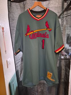 Mitchell & Ness Cardinals Ozzie Smith #1 1982 Cooperstown Jersey