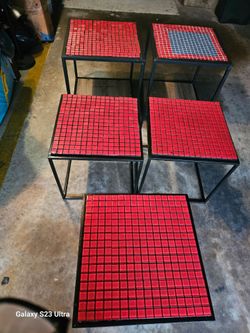Iron  said table  good condition like new  heavy duty  $20 each