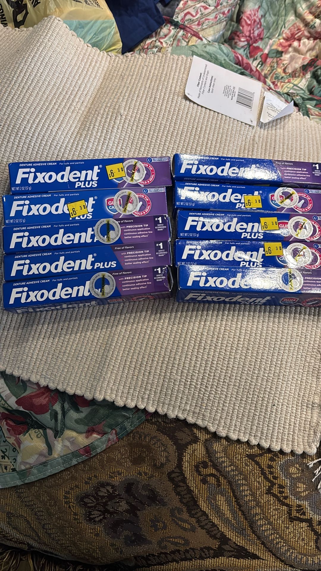10 Boxes Of Fixodent plus