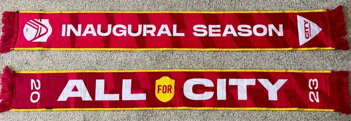 St Louis City SC City Founder Triangle Inaugural 2023 All For City Soccer Scarf