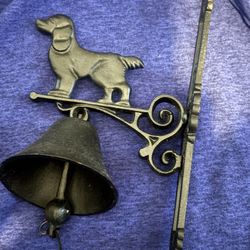 Traditional Cast Iron Hand Crafted Dog Bell.