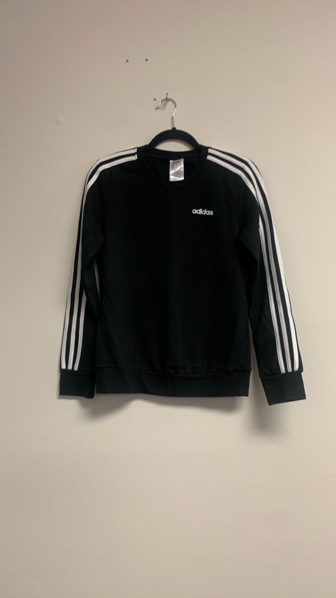 adidas Women’s Essentials 3- Stripes Fleece Sweatshirt Sz S. Ez