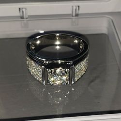 Brand New Sterling Silver Ring Sz 9 1 Carat VVS