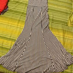 Striped Maxi Skirt