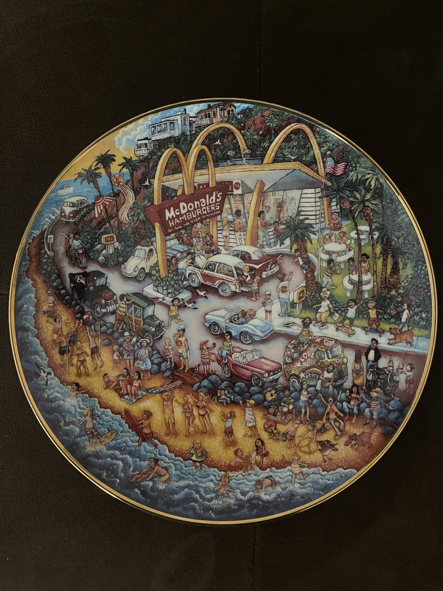 Collectible Porcelain Plates Mc Donalds