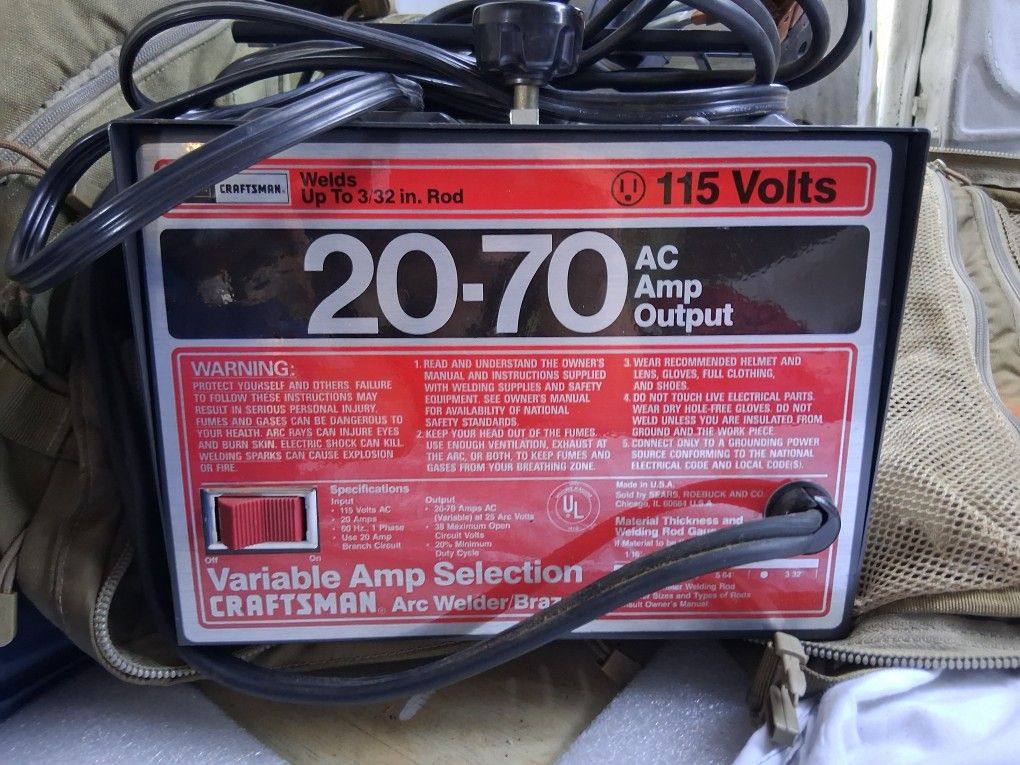 Craftsman Welder With Rods (Rarely Ever Used)