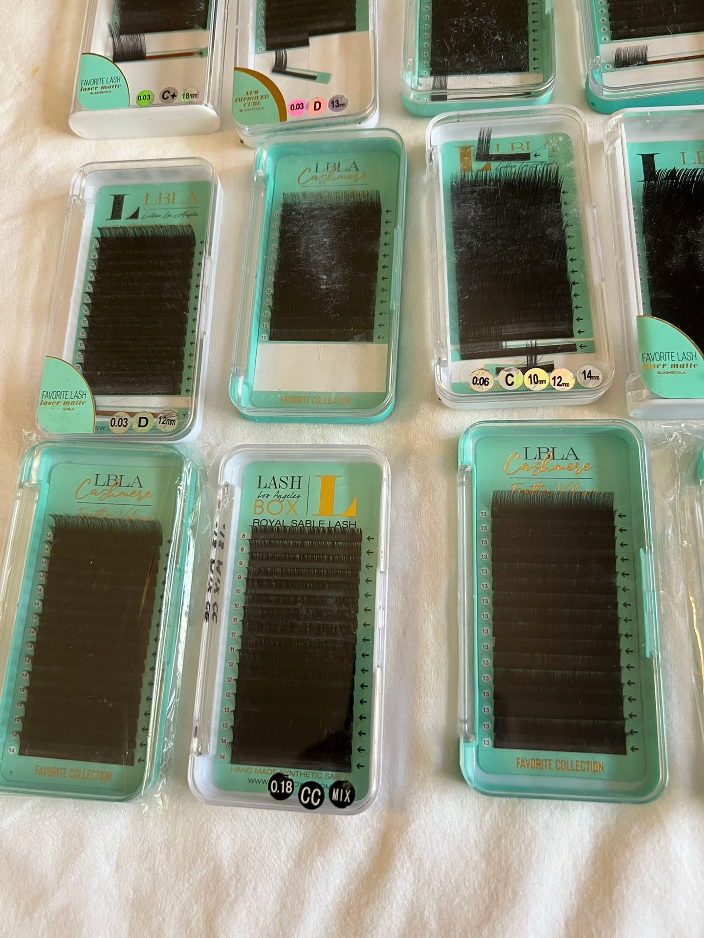 LBLA Lash Box Los Angeles Various Lashes And Tools