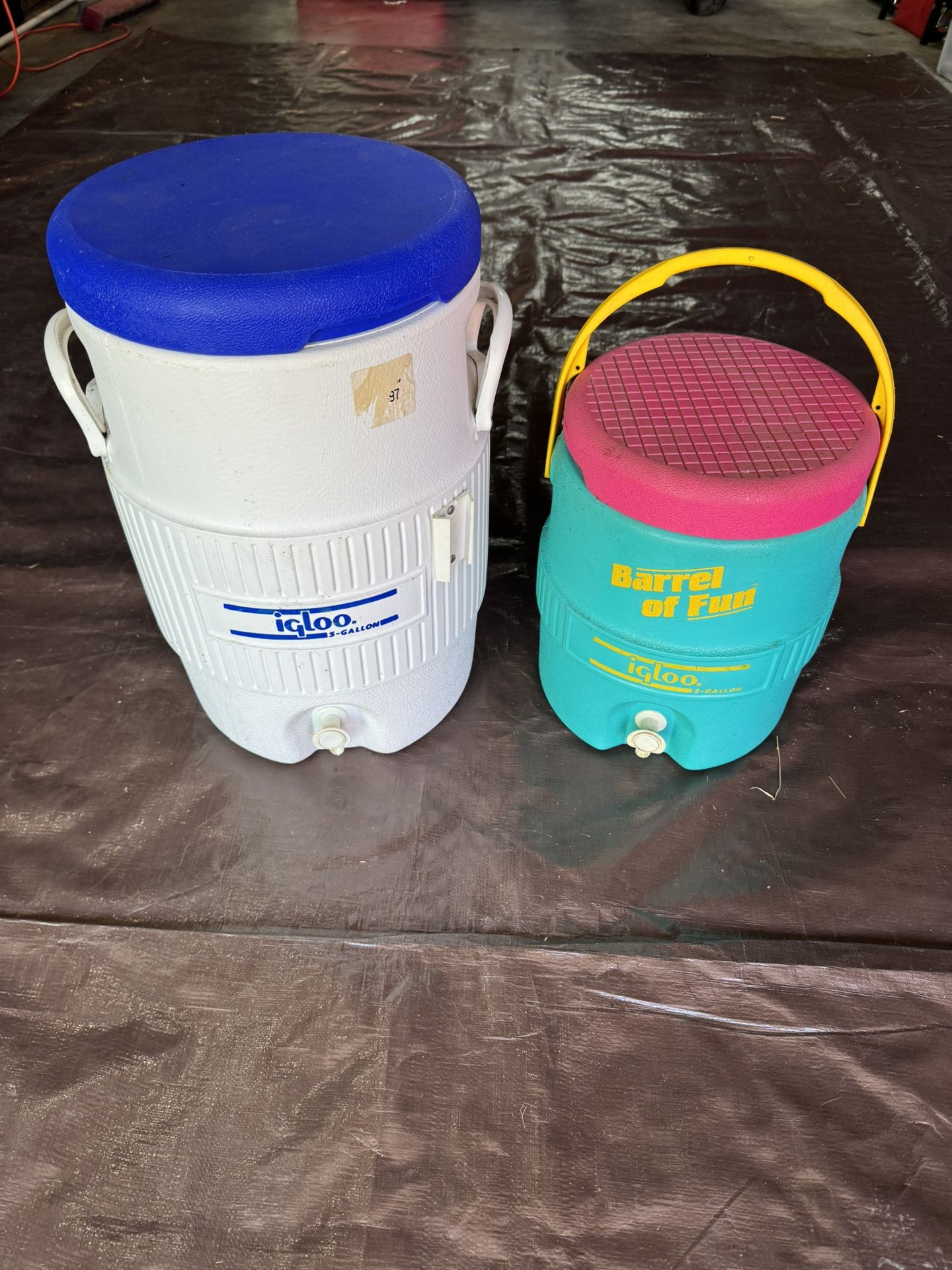 5 and 3 Gallon Drink Coolers