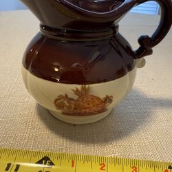 McCoy Glazed Ceramic Water Picture Harvest  Pottery 7”