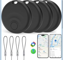 Dual Compatibility with Apple Find My & Google Find Hub - Wireless Locator for Keys, Wallet, Pets, Luggage, 4 Pack