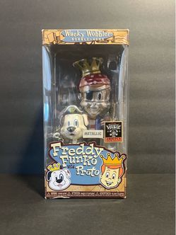 Funko Wacky Wobbler Freddy Funko with Proto Metallic