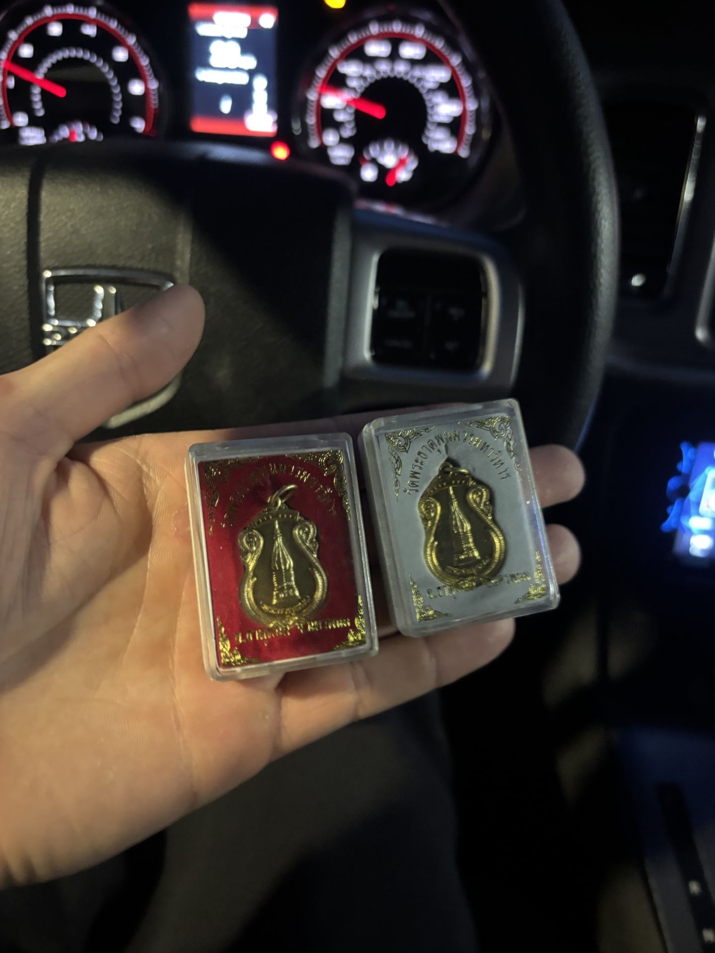 Buddhist Temple Pendant 9k