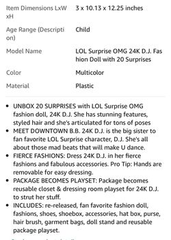 LOL SURPRISE OMG New Doll - 24K DJ 🎄🎁 Thumbnail