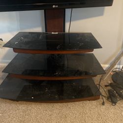 Glass Tv Stand (no Tv)