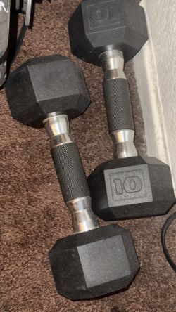 10 pound dumbbells (2)