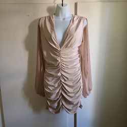 Nude color dress