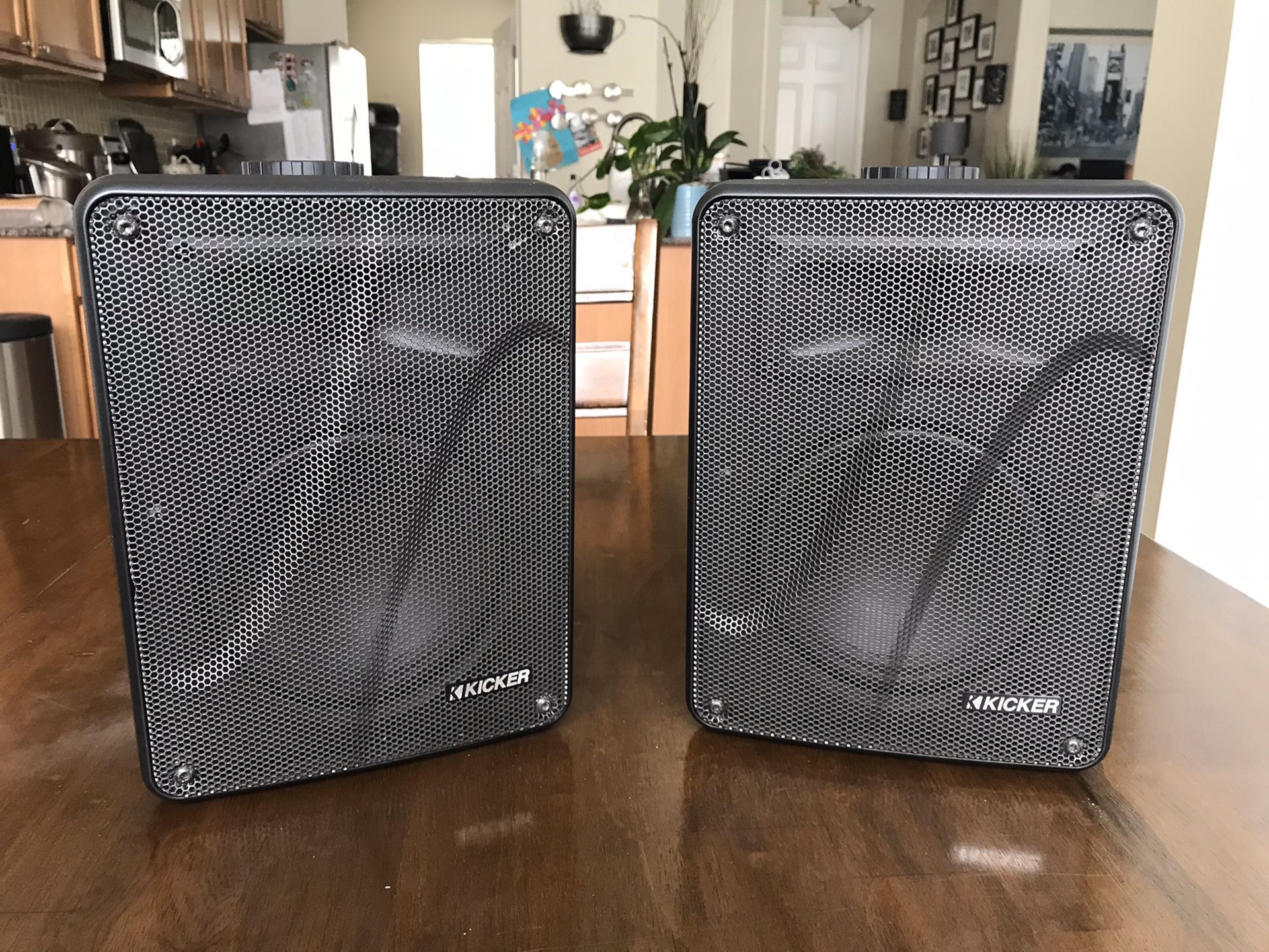 Kicker outdoor weather proof speakers