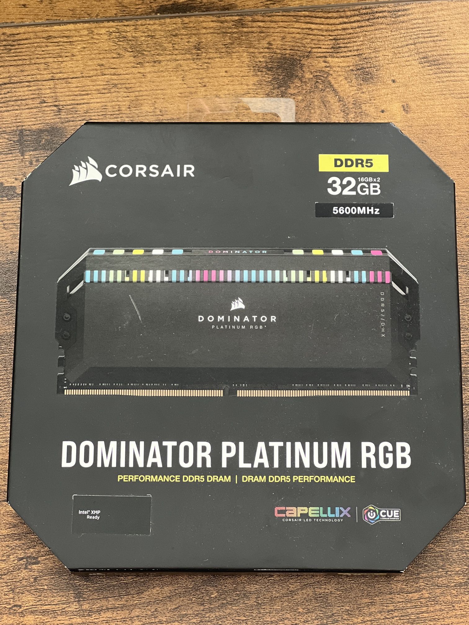 Corsair DOMINATOR PLATINUM RGB 5600 MHz 32GB (2x16GB) DDR5 DRAM Memory Free Ship