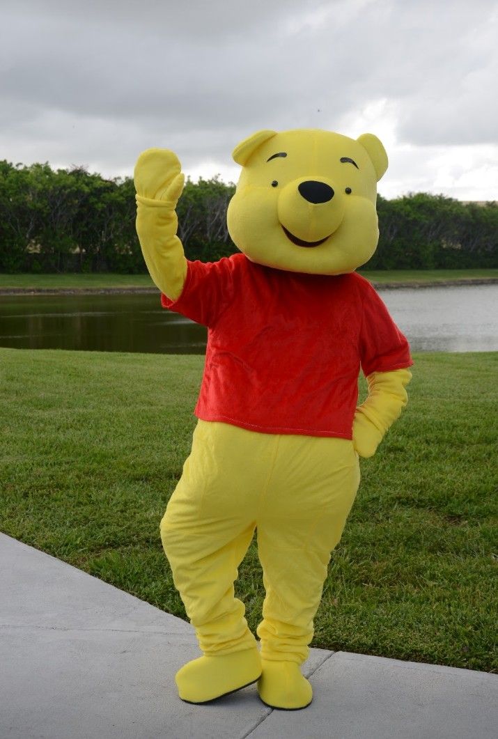 Adult size Winnie the Pooh Bear Mascot