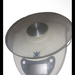 Taylor Modern Style Silver/Clear Glass Digital Food Scale with 6.6 Lbs. Capacity