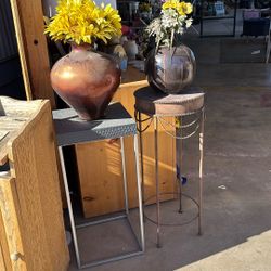 Plant Stands And Large Vases