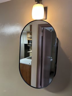 Great Condition IKEA Mirror W/space Behind For Storage