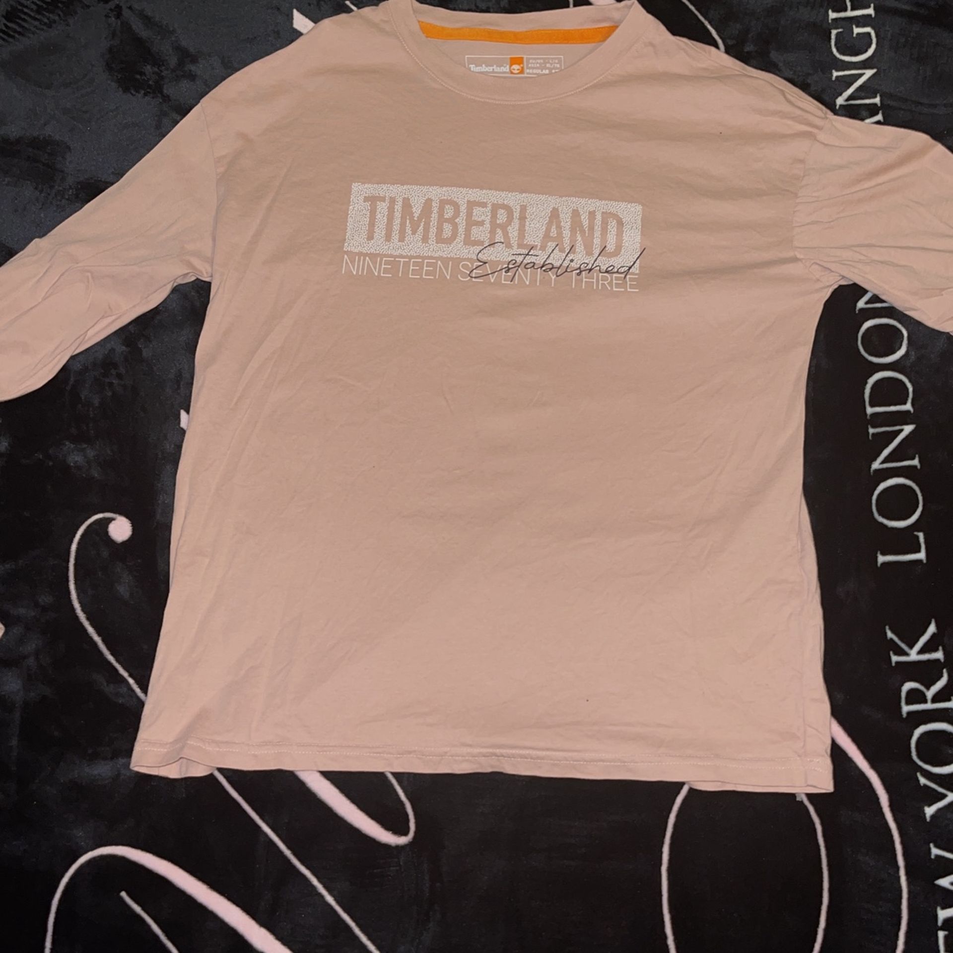 Pink Timberland Large T Shirt