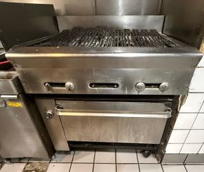 Commercial Stainless Steel Grill w Oven