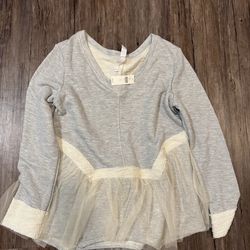 Anthropologie Amadi Nutcracker Sweatshirt gray size L
