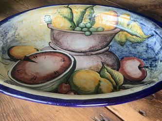 Serving Plate - Majolica Ceramic