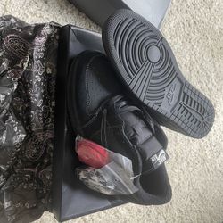 Travis Scott Black phantom (Jordan 1 Retro Low) Sz.10