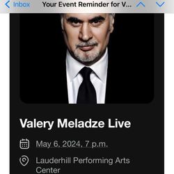 Valery Meladze 2 Tickets 150$ Each
