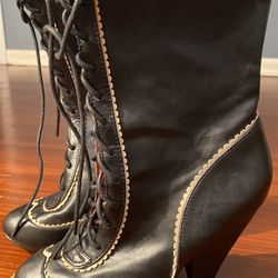 Betti Page Shoes By Ellie Unique Black Heels